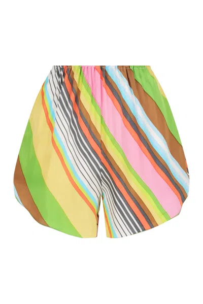 S/w/f Boutique High Waisted Short In Multi