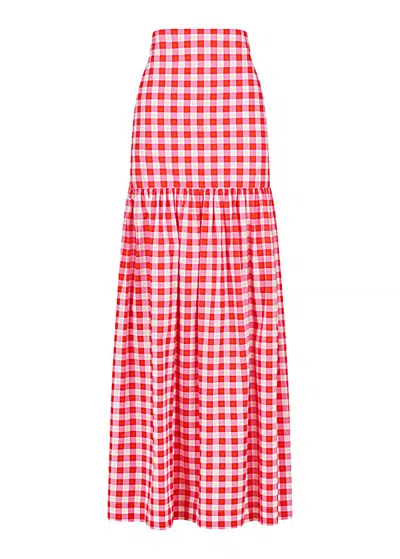 S/w/f Boutique Hip Hugging Maxi In Red