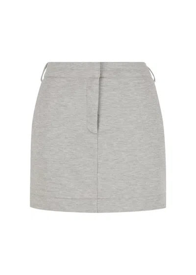 S/w/f Boutique Jersey Mini Skirt In Gray