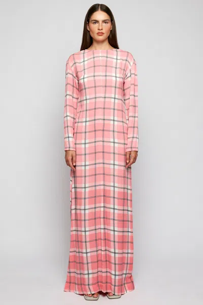 S/w/f Boutique Long Sleeve Maxi In Pink