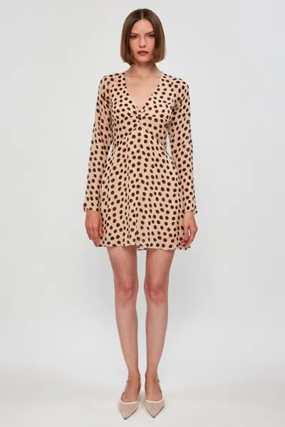 S/w/f Boutique Long Sleeve Twist Front Mini In Multi