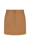 S/w/f Boutique Mini Skirt In Brown