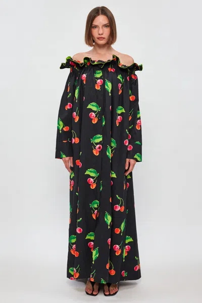 S/w/f Boutique Off Shoulder Maxi In Multi