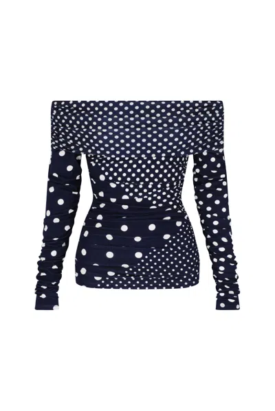 S/w/f Boutique Off Shoulder Wrap Top In Multi