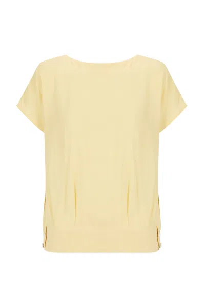 S/w/f Boutique ¾ Open Back Top In Yellow