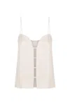 S/w/f Boutique Open Front Sweetheart Singlet In Gray