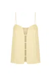 S/w/f Boutique Open Front Sweetheart Singlet In Yellow