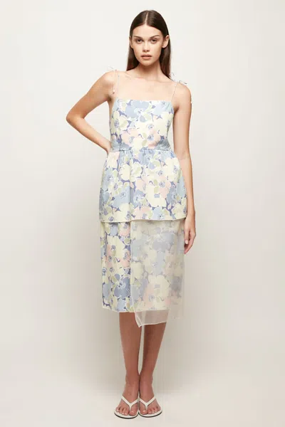 S/w/f Boutique Panelled Overlay Midi In Multi