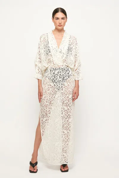 S/w/f Boutique Plunge Dress In White