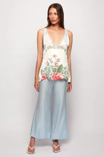 S/w/f Boutique Relaxed Crop Flare Pant In Azure