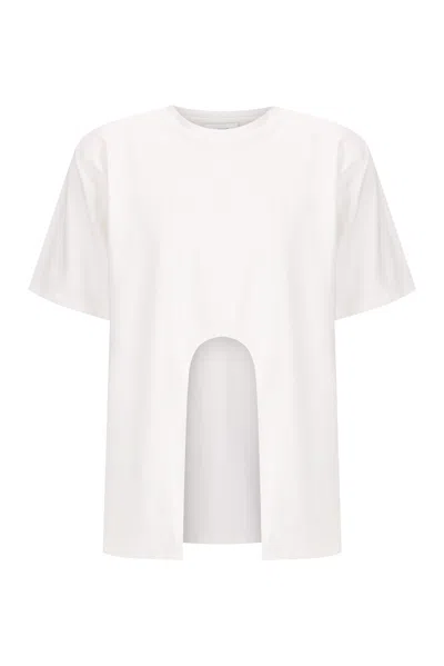 S/w/f Boutique Relaxed Cut Out Tee In White
