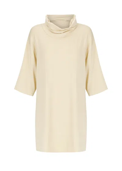 S/w/f Boutique Roll Neck Top In Neutral