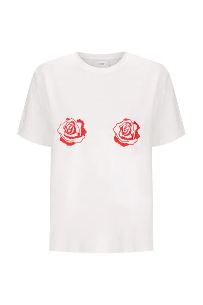 S/w/f Boutique Rose Statement Tee