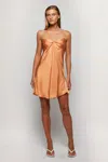 S/w/f Boutique Ruched Bra Mini In Orange