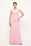 S/w/f Boutique Ruched Maxi In Pink