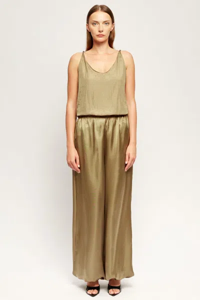S/w/f Boutique Satin Balloon Pant In Olive