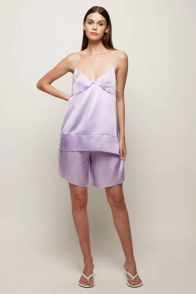 S/w/f Boutique Satin Cami In Purple