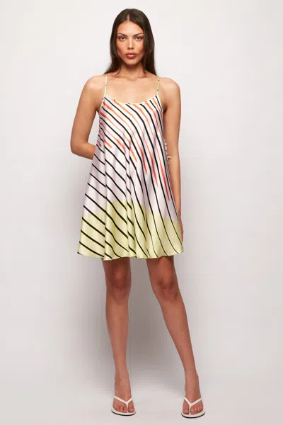 S/w/f Boutique Scoop Neck Slip Mini In Multi