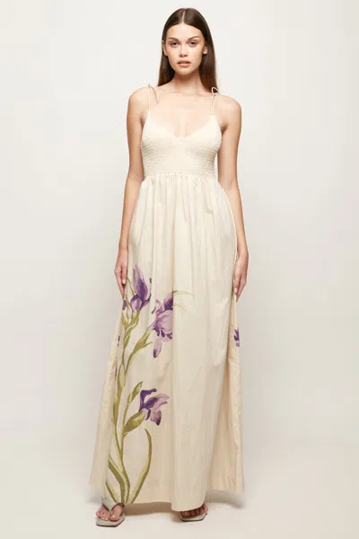 S/w/f Boutique Shirred Maxi In Neutral
