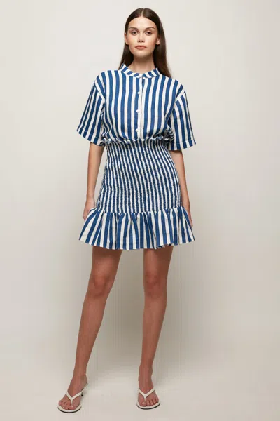 S/w/f Boutique Shirred Skirt Mini In Sand