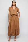 S/w/f Boutique Shirt - Style Balloon Midi In Brown