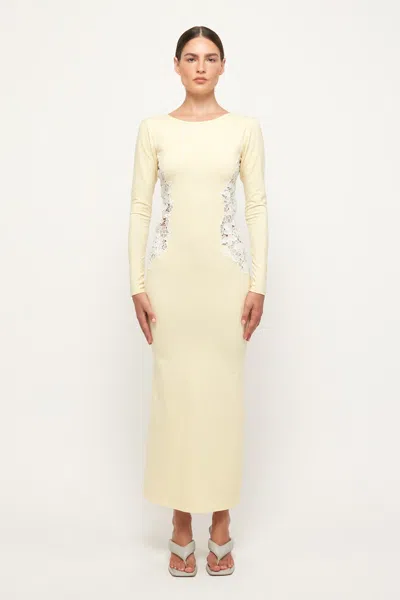 S/w/f Boutique Side Panel Midi In Yellow