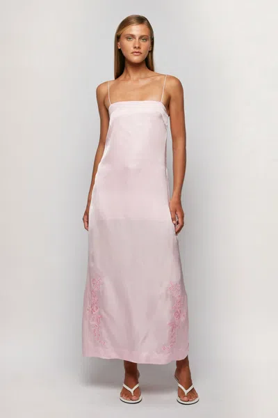 S/w/f Boutique Spaghetti Strap Midi In Pink