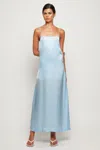 S/w/f Boutique Spaghetti Strap Midi In Blue