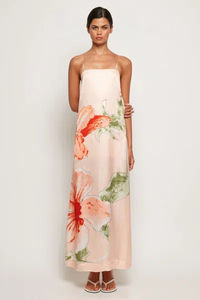 S/w/f Boutique Spaghetti Strap Midi In Multi