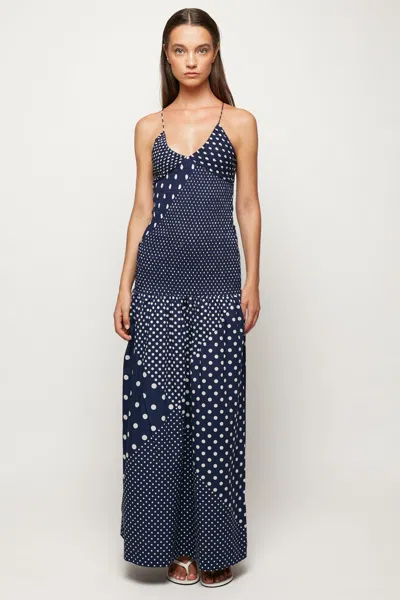 S/w/f Boutique Spaghetti Strap V Neck Maxi In Multi