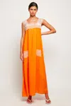 S/w/f Boutique Square Edge Maxi In Orange