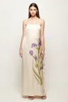 S/w/f Boutique Strapless Column Maxi In Multi