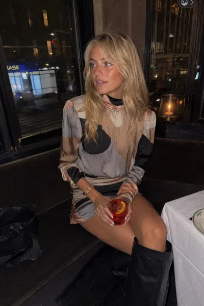S/w/f Boutique Structured Shoulder Mini In Blurred Bloom