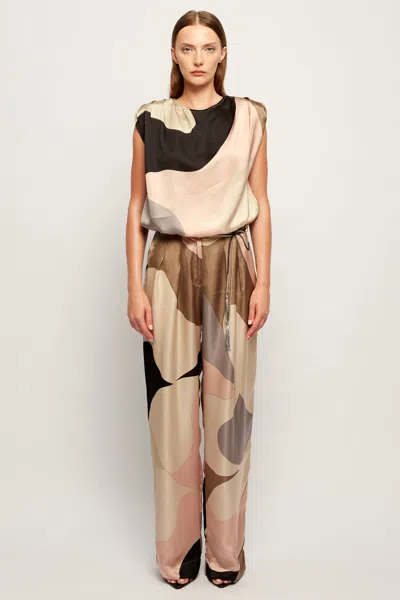 S/w/f Boutique Structured Shoulder Top In Blurred Bloom