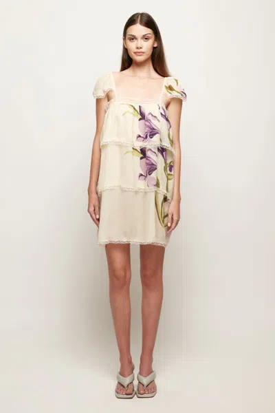 S/w/f Boutique Tiered Sheer Mini In Multi