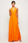 S/w/f Boutique Twist Front Maxi In Orange