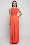 S/w/f Boutique Two Tier Maxi In Red