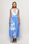 S/w/f Boutique V Neck Midi In Blue