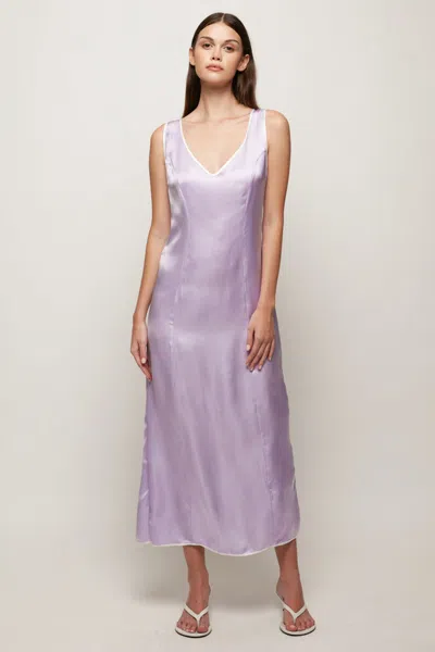 S/w/f Boutique V Neck Midi In Purple