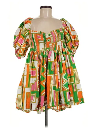 Pre-owned S/w/f Casual Dress In Orange
