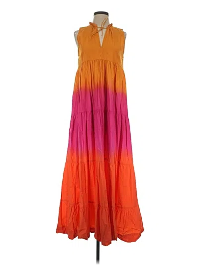Pre-owned S/w/f Casual Dress In Orange