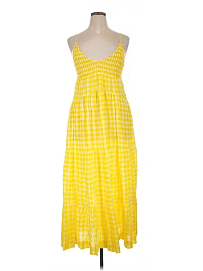 Pre-owned S/w/f Casual Dress In Yellow