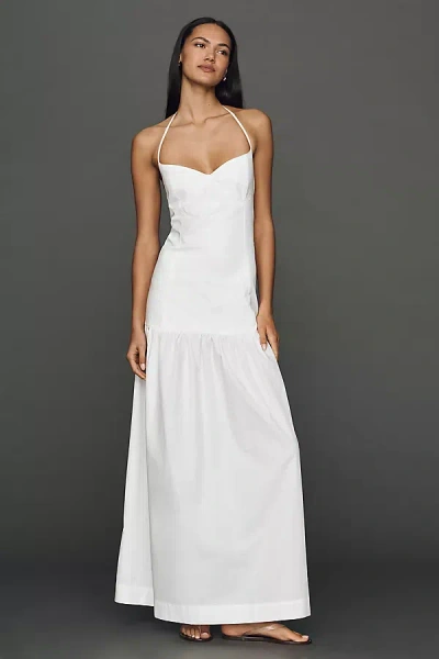 S/w/f Cotton Drop Waist Maxi Dress In White
