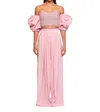 S/w/f Draping Pants In Rouge In Pink