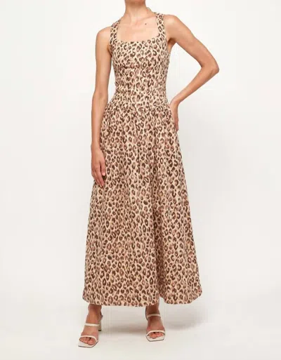 S/w/f Fitted Bodice Dress In Inner Wild In Animal Print