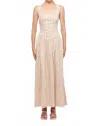 S/w/f Fitted Bodice Midi Dress In Oneway In Neutral