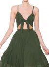S/w/f Jasmine Crop Top In Pine Green In Green
