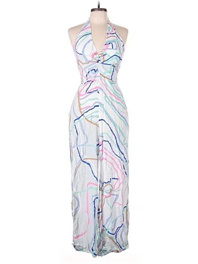 Pre-owned S/w/f Jumpsuit In White