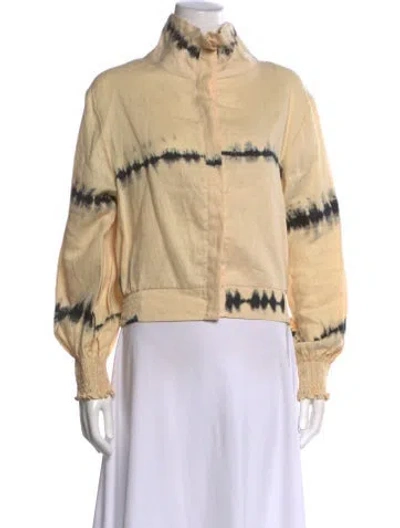 Pre-owned S/w/f Linen Tie-dye Print Sweatshirt In Neutral