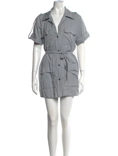 Pre-owned S/w/f Mini Dress In Grey